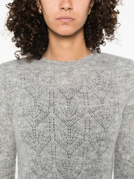 Pulover P.a.r.o.s.h. cu imprimeu geometric gri