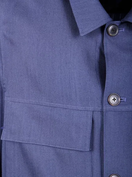 Geacă Paul Smith de lână albastru
