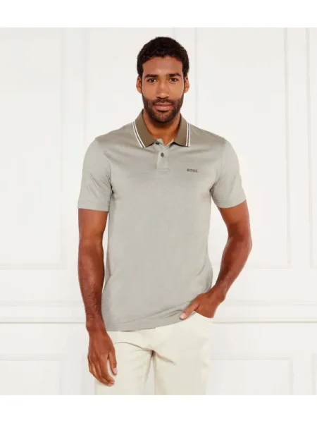 BOSS ORANGE Polo PeoxfordNew | Relaxed fit oxford verde