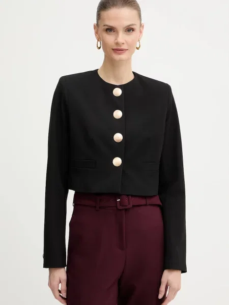 Сако Morgan с едно копче с изчистен дизайн VPIE.F черно