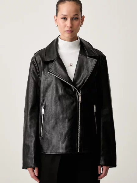 Calvin Klein Jeans geacă de tranziție pentru femei negru