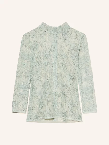 Kinga Mathe Bluzka Bawarska Lina Z Rękawami I Koronką gruen szara