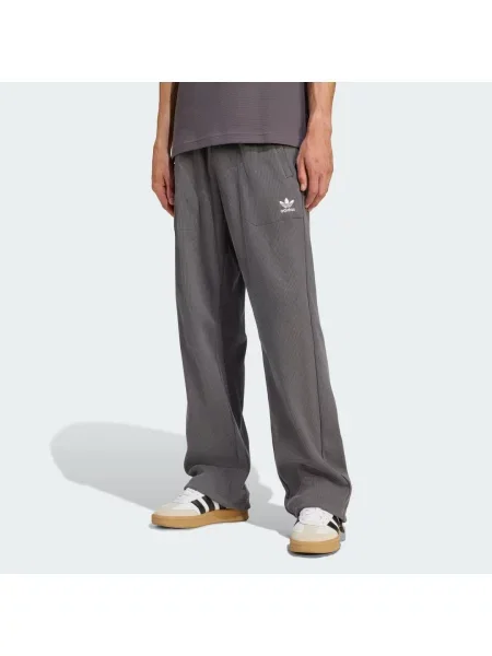 Spodnie Trefoil Essentials Open Hem szare