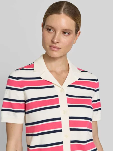 Koszulka polo o kroju regular fit z czystej bawełny ekologicznej model AMOUR' Selected Femme