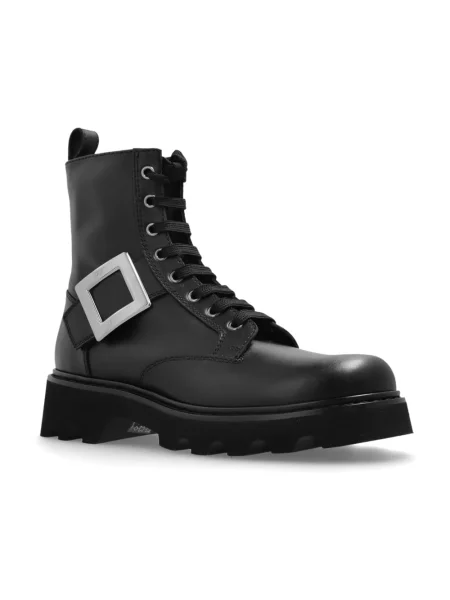 Botki Roger Vivier skórzane czarne