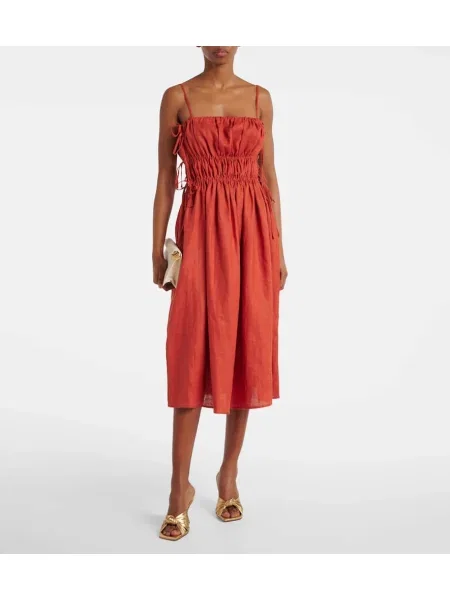 Rochie midi Asceno de in până la genunchi de costum portocaliu
