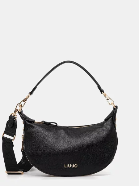 Torebka hobo Liu Jo skórzana czarna