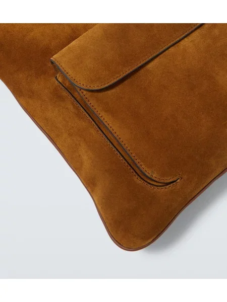 Crossbody torba Metier iz semiša rjava