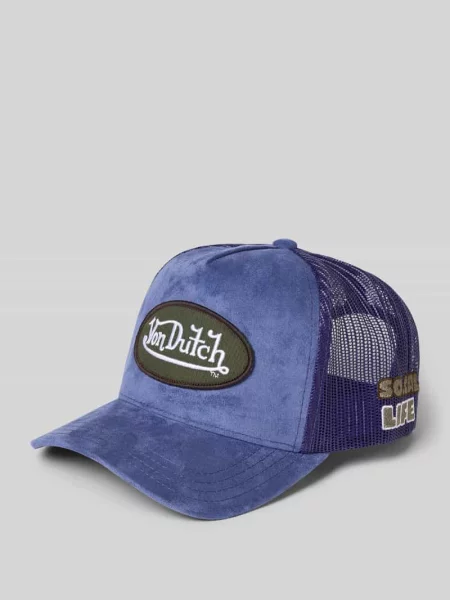 Czapka z daszkiem typu trucker z naszywką z logo model CASQUETTE' Von Dutch granatowa