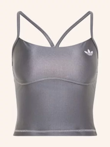 Sportovní top Adidas Originals šedý