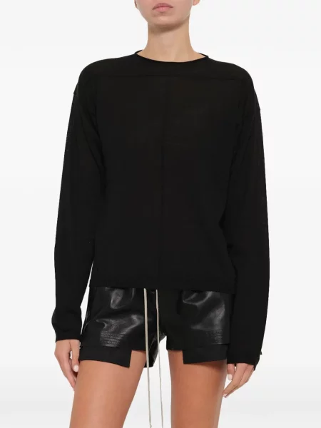 Pulover Rick Owens cu decolteu rotund negru