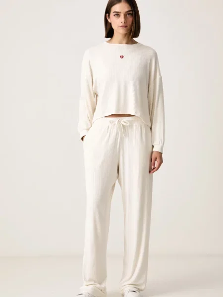 HUGO кофта loungwear з модалем HEART TOP