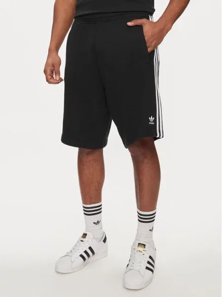 Scurt pantaloni scurți sport Adidas Originals cu dungi negru
