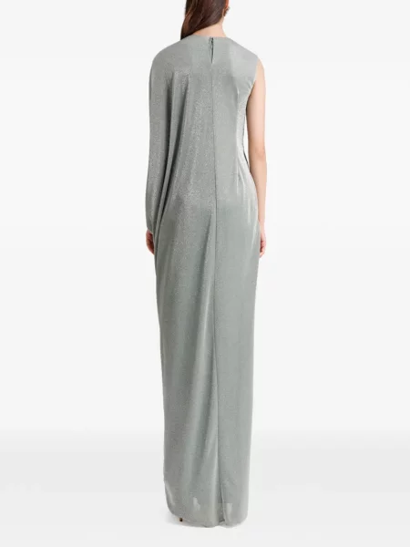 Rochie Gemy Maalouf asimetrică drapată verde