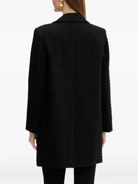 Palton Armani Exchange cu două rânduri de nasturi negru
