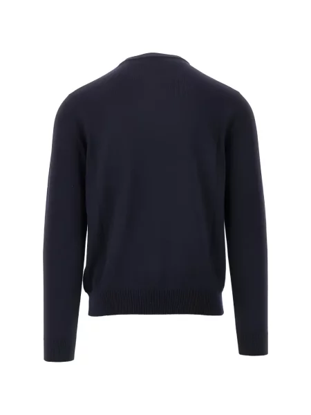 Pulover The Pull cu decolteu rotund albastru