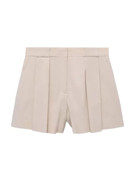 MANGO Hlače na rob GRETA' bež