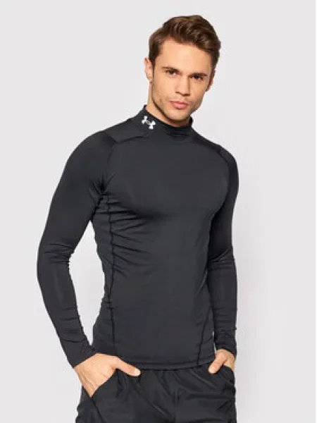 Under Armour Технічна футболка HeatGear® Mock Skinny Fit чорний