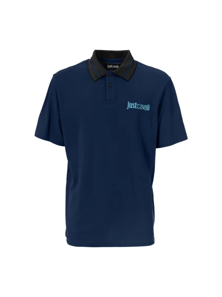 Koszulka polo Just Cavalli niebieska