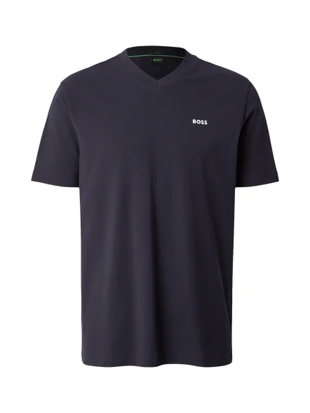 BOSS Tricou bleumarin alb