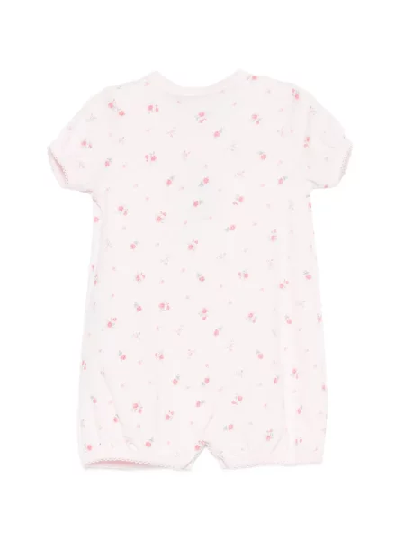 Krótki kombinezon dziecięcy Petit Bateau różowy