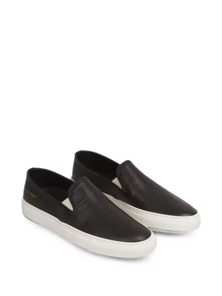 Chiloți Common Projects din piele slip-on negru