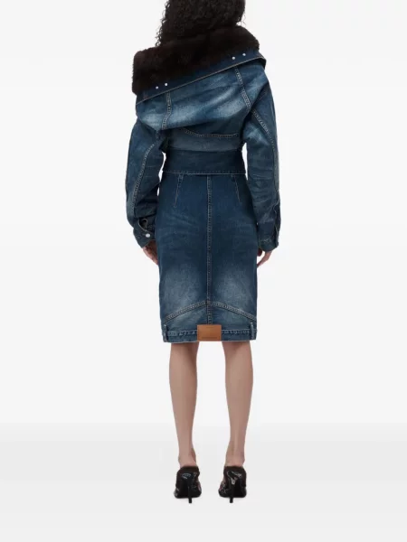 Fustă din denim Alexander Wang albastru