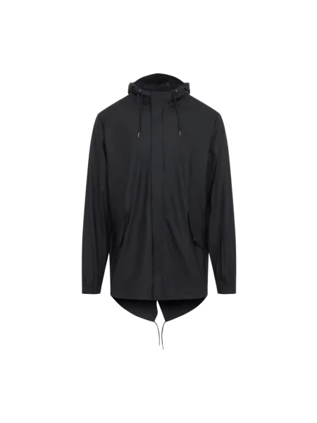 Kurtka przeciwdeszczowa Rains Fishtail black czarna