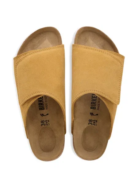 Zomšinės dirželis sandalai Birkenstock ruda