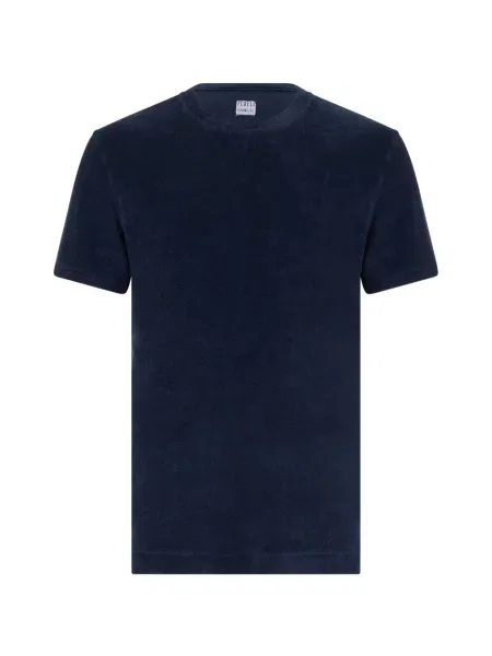 Scurt tricou Fedeli cu decolteu rotund albastru