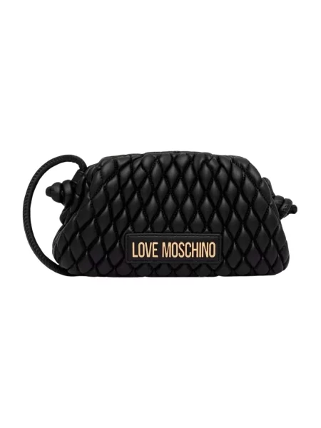 Love Moschino torebka crossbody skórzana czarna