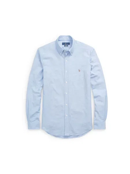 Koszula Polo Ralph Lauren z długim rękawem z twillu niebieska