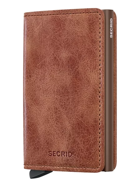 Secrid portofel de piele SV-Cognac-Brown maro