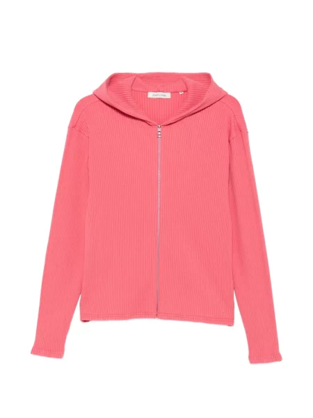 Cardigan Sunflower tricotate cu glugă roz