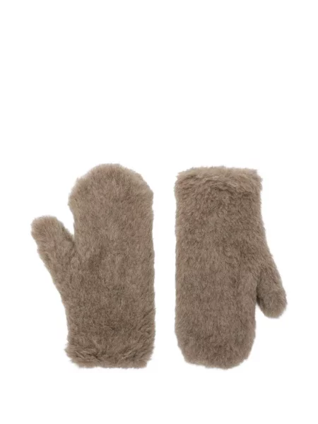 Rukavice Max Mara hnedá