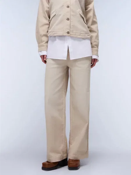 Широкі джинси Napapijri бавовна/еластан бежевий