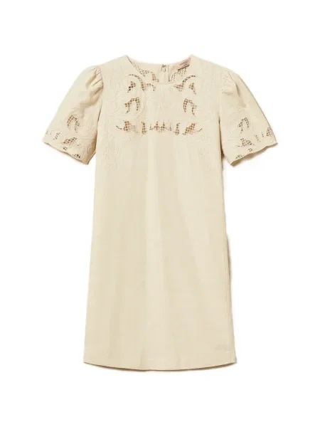 Rochie mini Twinset cu broderie de costum