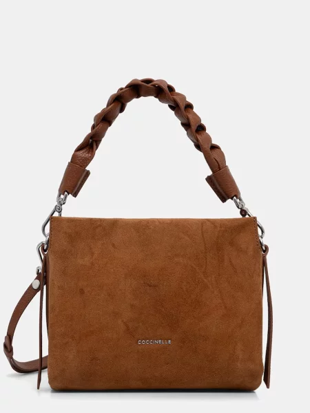 Coccinelle crossbody kabelka semišová hnědá