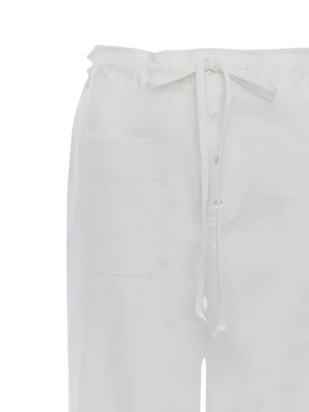 Pantaloni Victoria Beckham alb