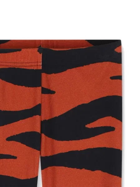 Legginsy dziecięce Kenzo pomarańczowe