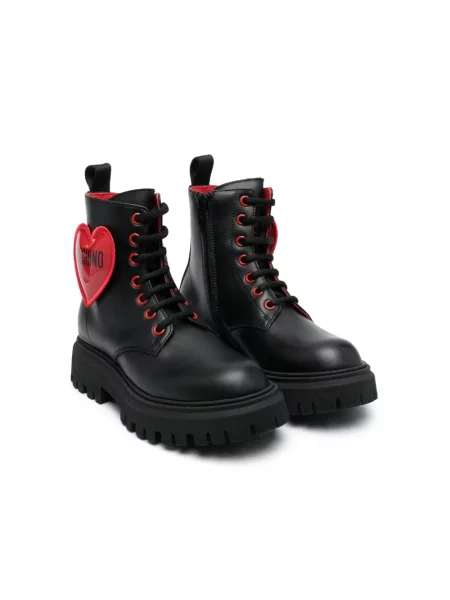 Botki dziecięce Moschino czarne