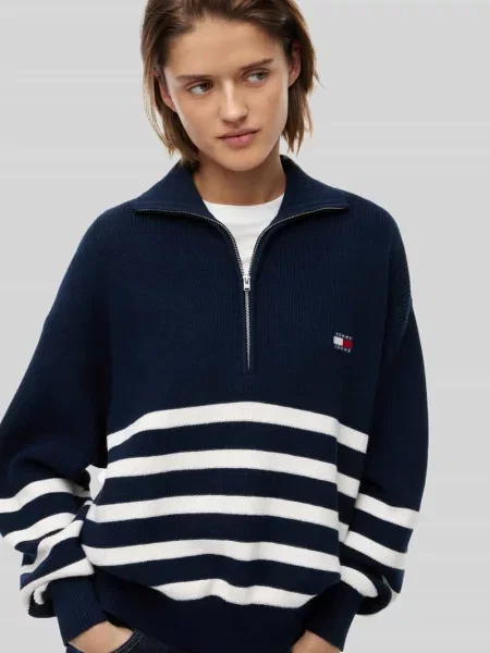 Sweter Tommy Jeans granatowy