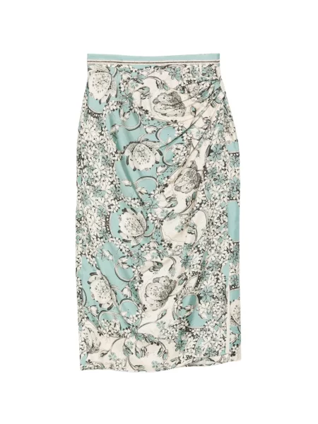 Fustă midi Antonio Marras cu model floral cu imagine drapată