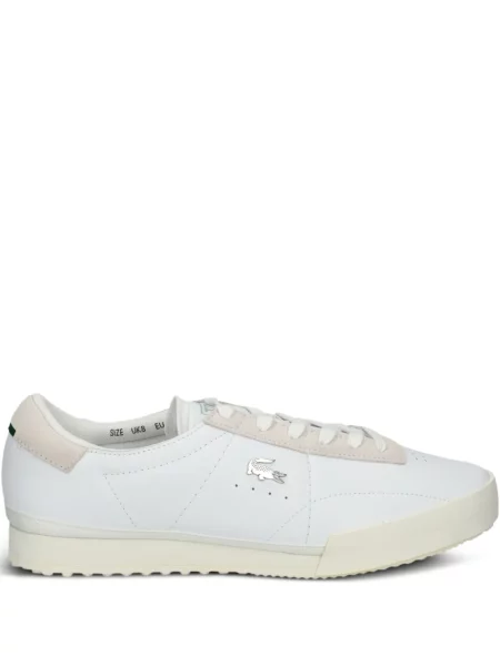 Sneakerși Lacoste din piele alb