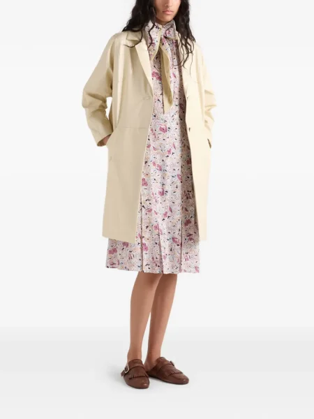 Rochie Prada cu model floral cu imagine de costum