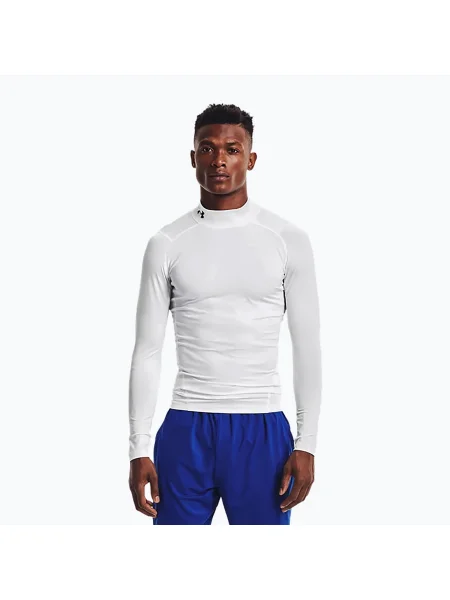 Under Armour мъжка тениска с дълъг ръкав Ua Hg Armour Comp Mock white бяло