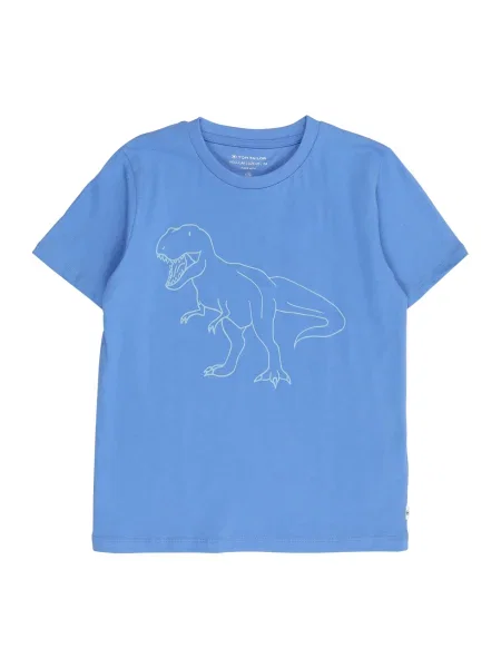 TOM TAILOR Tricou azur / pastel verde