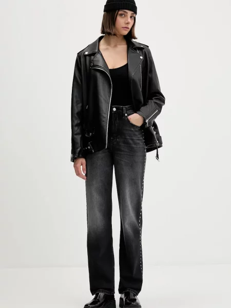 Tommy Jeans jeansy high waist czarne