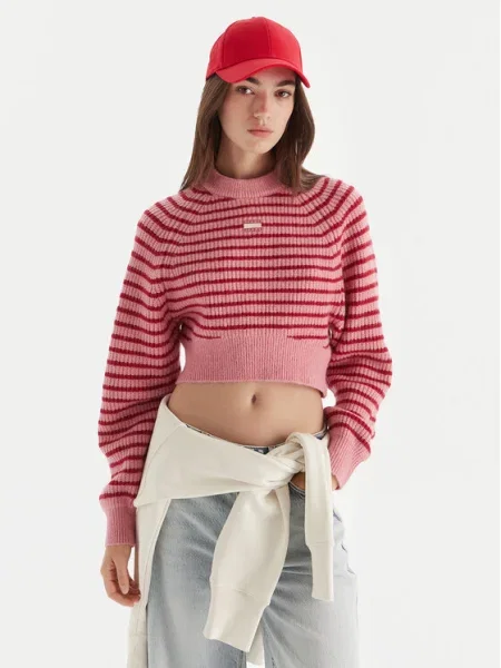 Szvetter Tommy Jeans rózsaszín