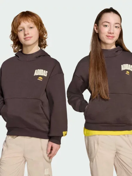 Детское худи Adidas коричневое